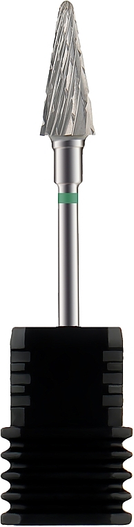 Frez z węglików spiekanych Cone, 6 mm/14 mm, zielony - Staleks Pro Expert Cone Green — Zdjęcie N1