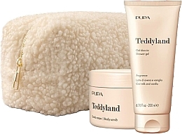 Kup Zestaw - Pupa Teddyland Oat Milk And Vanila (b/scrub/150ml + sh/gel/200ml + bag)