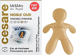 Mr&Mrs Fragrance Cesare Noble Oud Gold - Odświeżacz do samochodu — Zdjęcie N2