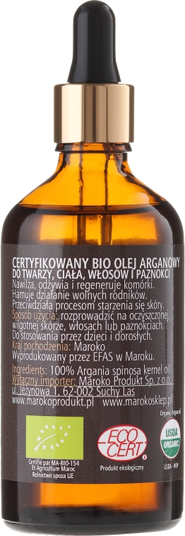 100% olej arganowy do twarzy, ciała, włosów i paznokci - Beaute Marrakech Argan Oil — Zdjęcie N4