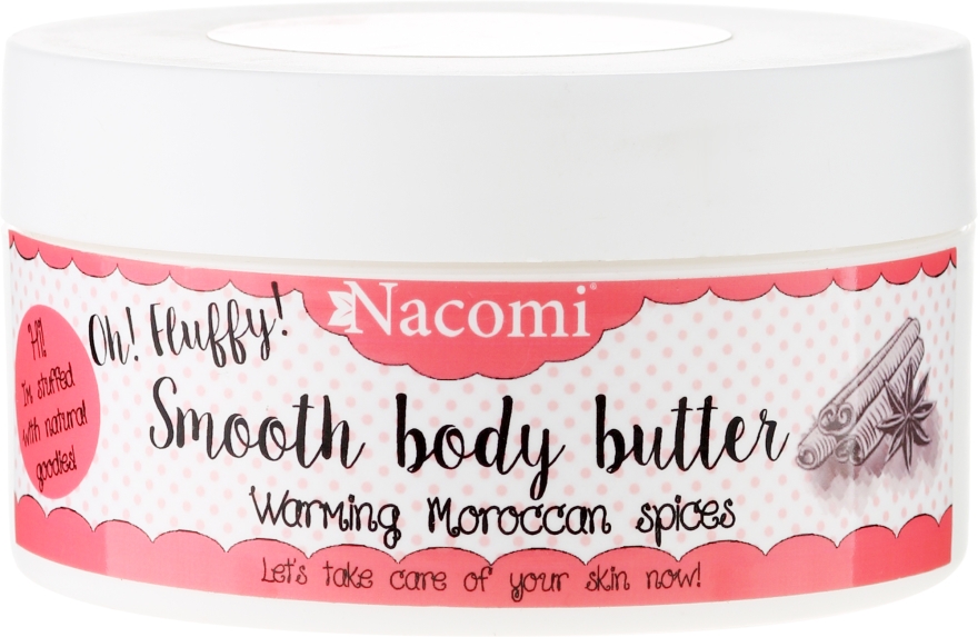 Lekkie masło do ciała Rozgrzewające marokańskie przyprawy - Nacomi Smooth Body Butter — Zdjęcie N1