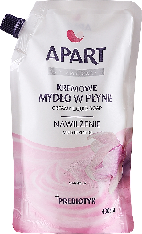 Kremowe mydło w płynie Magnolia - Apart Natural Creamy Care Magnolia + Prebiotyc (uzupełnienie) — Zdjęcie N1