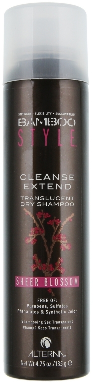 Suchy szampon Bambus i aromat kwiatowy - Alterna Bamboo Style Cleanse Extend Translucent Dry Shampoo Sheer Blossom