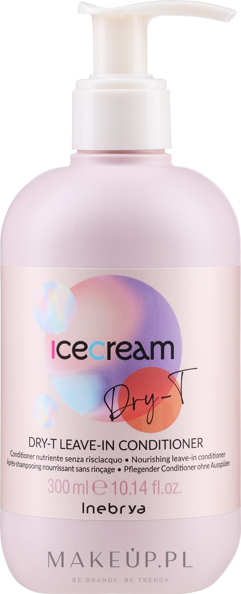 Odżywka do włosów bez spłukiwania - Inebrya Ice Cream Dry-T Leave-In Conditioner  — Zdjęcie 300 ml
