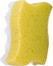 Kup Gąbka do kąpieli i masażu Fala, żółta - Grosik Camellia Bath Sponge