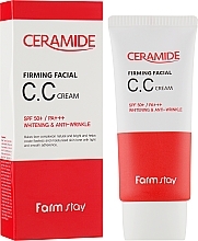 Kup Ujędrniający krem CC do twarzy SPF 50+ - Farmstay Ceramide Firming Facial CC Cream