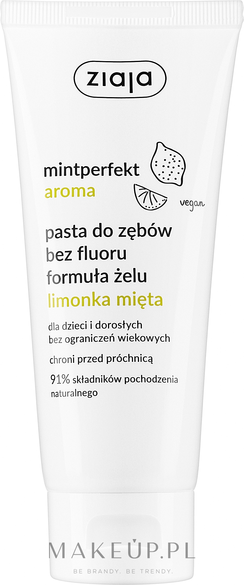 Żel do mycia i higieny zębów Limonka i mięta - Ziaja Mintperfect Aroma Green Lime & Mint Toothpaste — Zdjęcie 100 ml