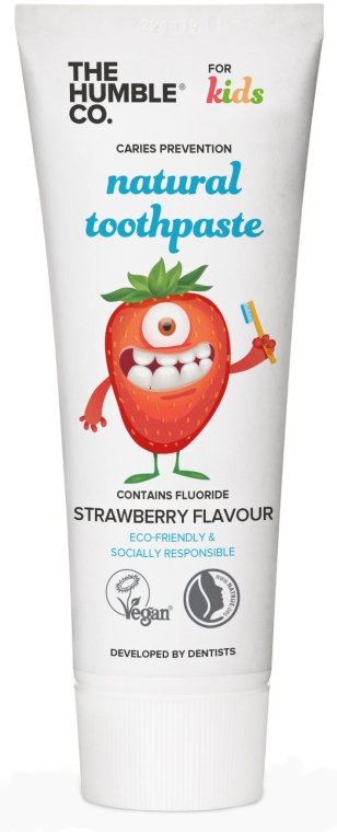 Naturalna pasta do zębów dla dzieci o smaku truskawek - The Humble Co. Natural Toothpaste Kids Strawberry Flavor