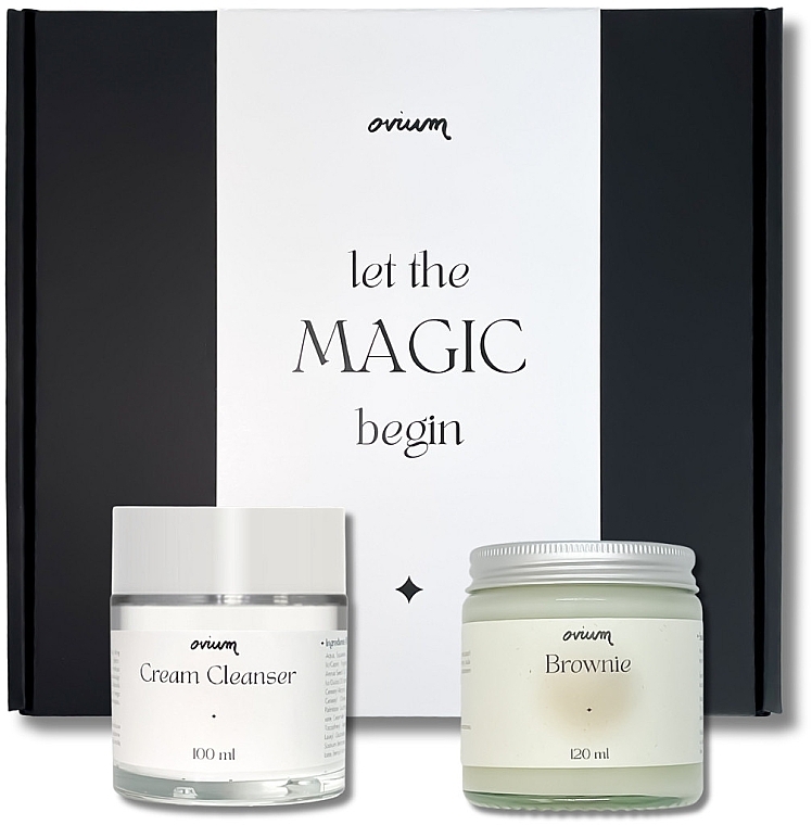 Zestaw - Ovium Let The Magic Begin (cr/cleanser/100ml + candle/120ml) — Zdjęcie N1