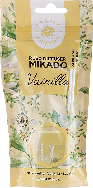 Dyfuzor zapachowy Wanilia - La Casa de Los Aromas Mikado Reed Diffuser — Zdjęcie N1