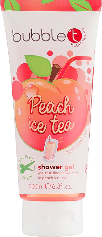 Nawilżający żel pod prysznic o zapachu brzoskwiniowej mrożonej herbaty - Bubble T Peach Ice Tea Shower Gel — Zdjęcie N1