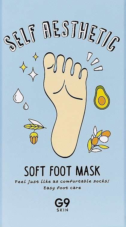 Nawilżająca maseczka do stóp - G9Skin Self Aesthetic Soft Foot Mask — Zdjęcie N2