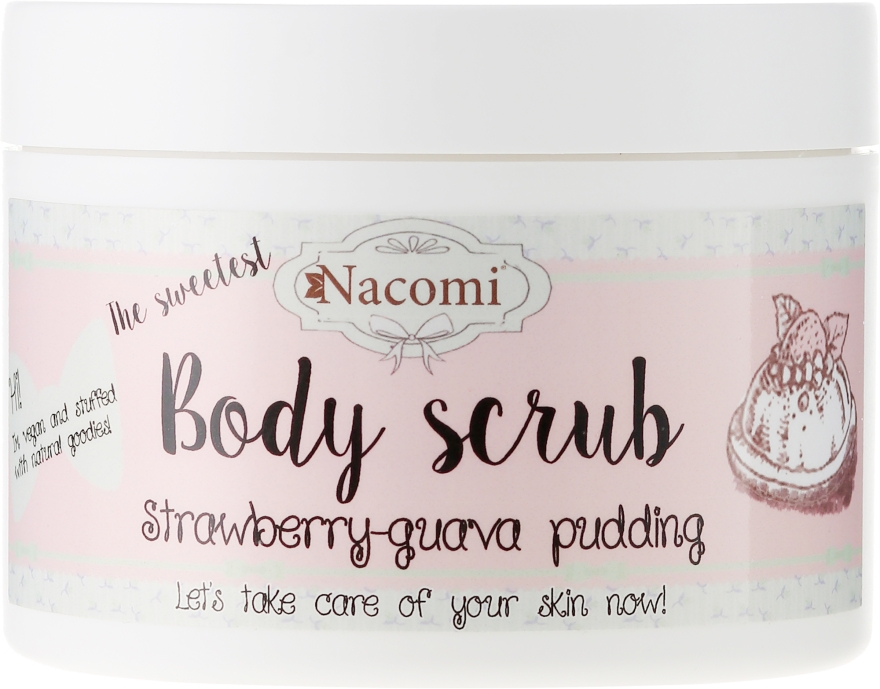 Scrub do ciała Pudding truskawka-guawa - Nacomi Body Scrub Strawberry-Guawa Pudding — Zdjęcie N1