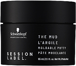 Pasta modelująca do włosów - Schwarzkopf Professional Session Label The Mud Mouldable Putty — Zdjęcie N1