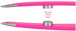 Pęseta magnetyczna z ukośnymi końcówkami, różowa - Beter Tweezers Magnetic Slanted Tip Pink — Zdjęcie N2