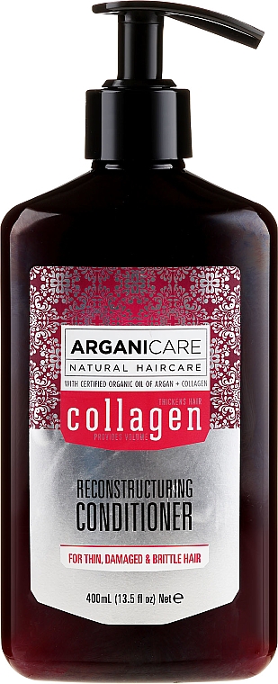 Odżywka do włosów z kolagenem - Arganicare Collagen Reconstructuring Conditioner 