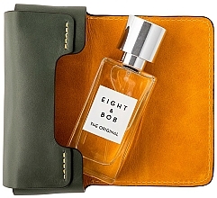 Skórzane etui na perfumy, ciemnozielone - Eight & Bob Forest Green Leather Case Set — Zdjęcie N2