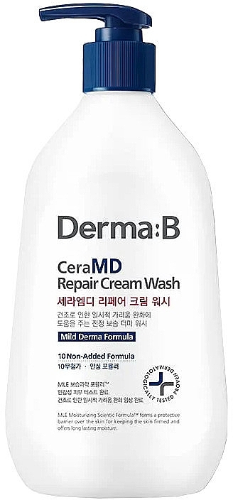 Rewitalizujący krem-żel do ciała - Derma-B CeraMD Repair Cream Wash — Zdjęcie N1