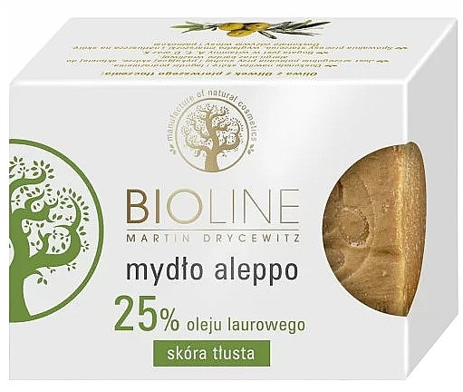 Mydło Aleppo z olejem laurowym 25% - Bioline Aleppo Soap — Zdjęcie N1