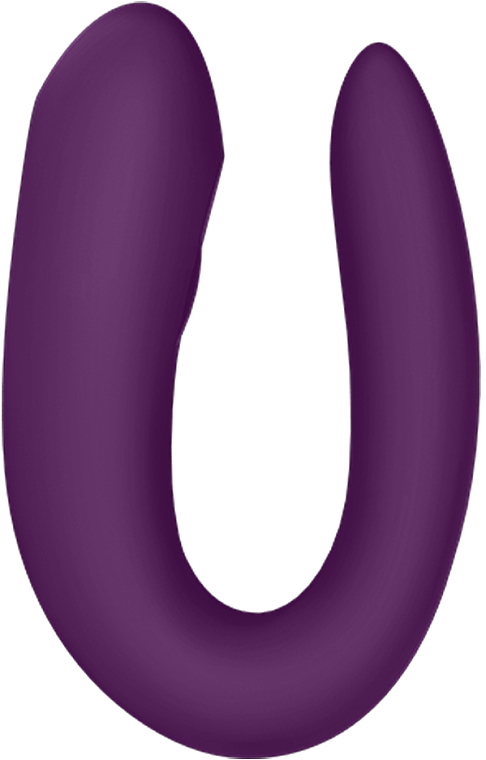 Wibrator dla par, fioletowy - Satisfyer Double Joy Partner Vibrator Violet — Zdjęcie N3