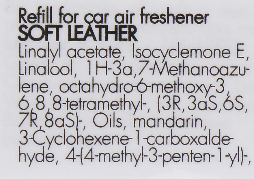 Wkład do dyfuzora zapachów w samochodzie Soft skin - Millefiori Milano Icon Refill Soft Leather — Zdjęcie N2