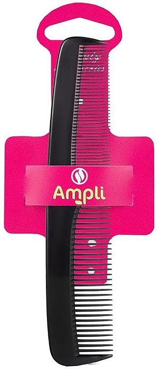 Grzebień do włosów, czarny, 18,3 cm - Ampli  — Zdjęcie N1