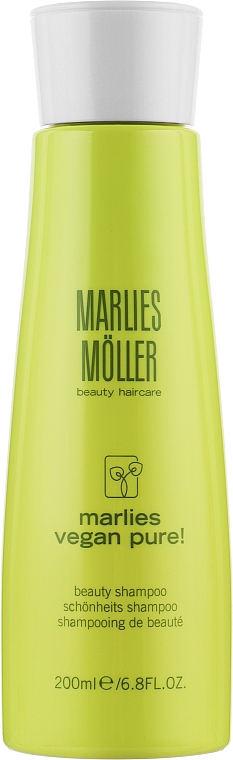 Naturalny szampon do włosów Wegański - Marlies Moller Marlies Vegan Pure! Beauty Shampoo — Zdjęcie N1
