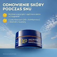 Przeciwzmarszczkowy krem na noc - NIVEA Q10 Energy Recharging Night Cream — Zdjęcie N3