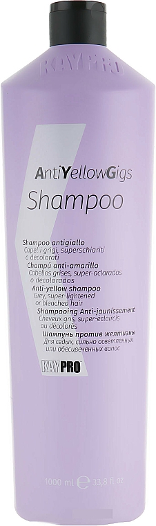Szampon przeciw żółtym odcieniom - KayPro NoYellowGigs Shampoo — Zdjęcie N2