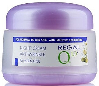 Przeciwutleniający krem przeciwzmarszczkowy na noc - Regal Q10 Antioxidant Anti-wrinkle Night Cream — Zdjęcie N1