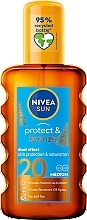 Olejek przeciwsłoneczny aktywujący opaleniznę SPF 20 - NIVEA SUN Protect And Bronze Oil — Zdjęcie N1