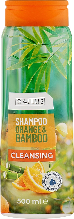 Szampon do włosów Pomarańcza i bambus - Gallus Orange&Bamboo Shampoo — Zdjęcie N1