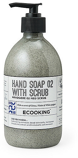 Mydło do rąk z olejem z konopi - Ecooking Hand Soap 02 With Scrub — Zdjęcie N1