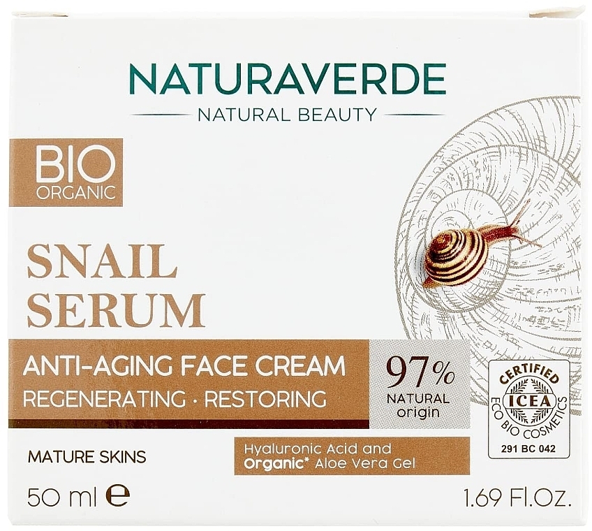 Krem przeciwstarzeniowy do twarzy - Naturaverde Bio Regenerating Restoring Anti-Ageing Face Cream — Zdjęcie N1