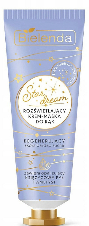Rozświetlający krem-maska do rąk Regenerujący - Bielenda Star Dream Hand Cream