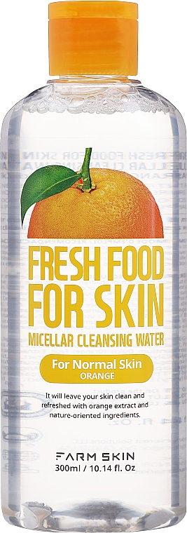 Woda micelarna do cery normalnej - Farm Skin Fresh Food For Skin Micellar Cleansing Water Orange — Zdjęcie N1