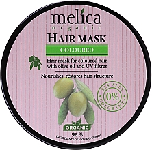 Kup Maska do włosów farbowanych z oliwą z oliwek i filtrami UV - Melica Organic Coloured Olive Oil UV Filters Hair Mask