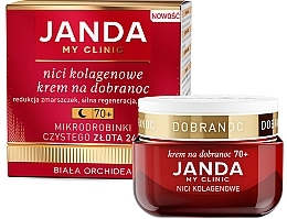 Kolagenowy krem do twarzy na noc 70+ - Janda My Clinic Collagen Threads Night Cream — Zdjęcie N1