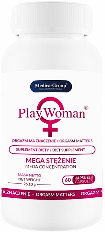 Suplement diety na pobudzenie orgazmu dla kobiet - Medica-Group Play Woman Diet Supplement — Zdjęcie N1