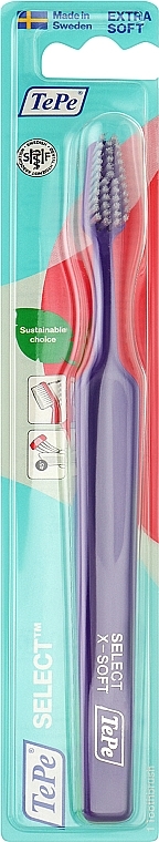 Szczoteczka do zębów Select Compact Extra Soft, bardzo miękka, fioletowa - TePe Toothbrush — Zdjęcie N1