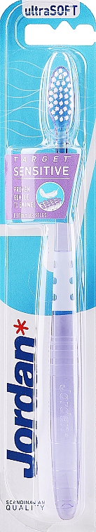 Szczoteczka do wrażliwych zębów i dziąseł, ultra miękka, w fioletowe paski - Jordan Target Sensitive — Zdjęcie N1