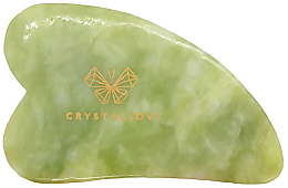 Kup PRZECENA! Płytka do masażu twarzy Gua Sha z jadeitu - Crystallove Jade Gua Sha *