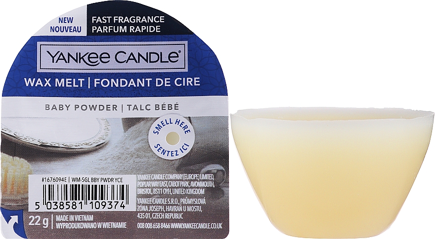 Wosk zapachowy - Yankee Candle Baby Powder Tarts Wax Melts — Zdjęcie N2