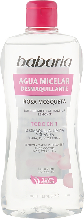Woda micelarna - Babaria Rose Hip Make-Up Remover Micellar Water