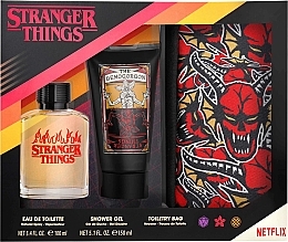 Air-Val International Netflix Stranger Things - Zestaw (edt/100 ml + sh/gel/150 ml + pouch) — Zdjęcie N2