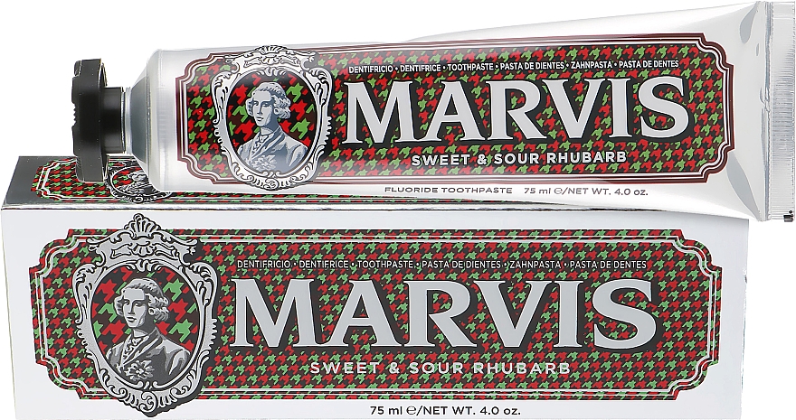 Pasta do zębów z ksylitolem - Marvis Sweet & Sour Rhubarb Toothpaste — Zdjęcie N1