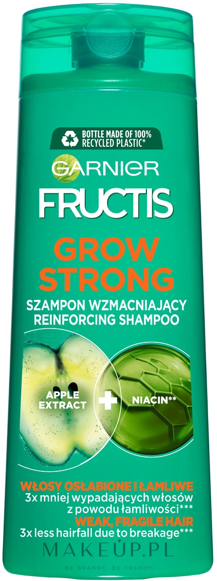 Szampon wzmacniający do włosów osłabionych i łamliwych - Garnier Fructis Grow Strong — Zdjęcie 400 ml