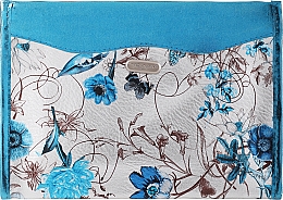 Kosmetyczka Srebrna Łąka, 94316, niebieska w kwiaty - Top Choice — Zdjęcie N1