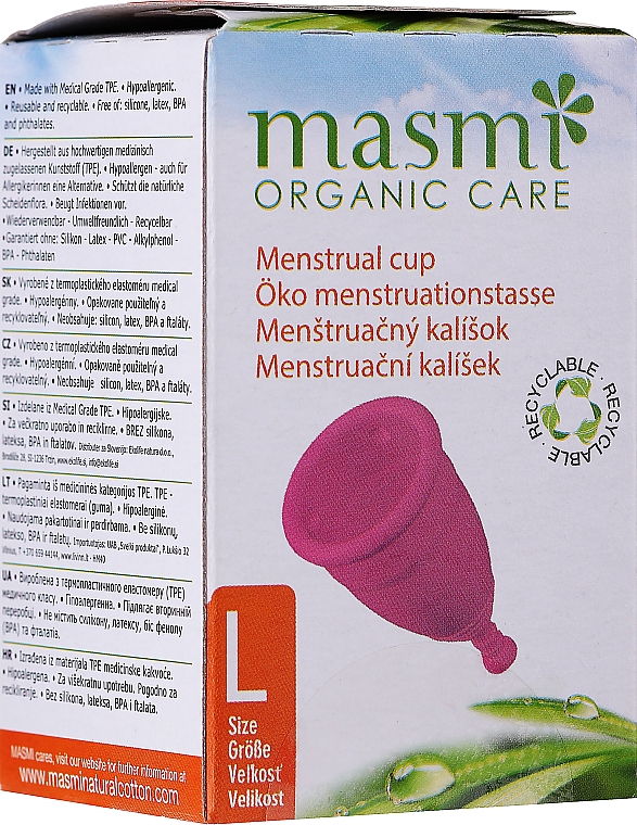 Kubeczek menstruacyjny, L - Masmi Menstrual Cup — Zdjęcie N2