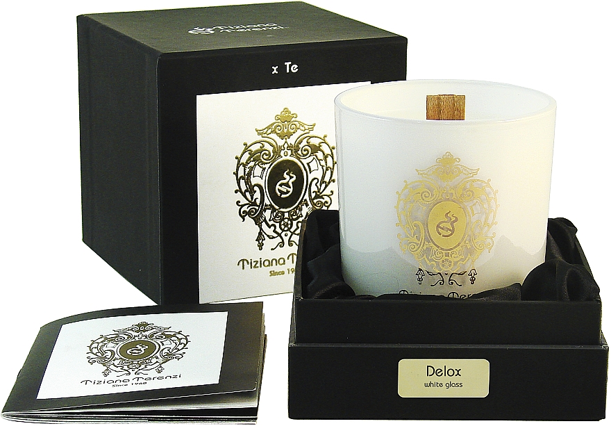 Tiziana Terenzi Delox Scented Candle White Glass - Świeca zapachowa — Zdjęcie N1